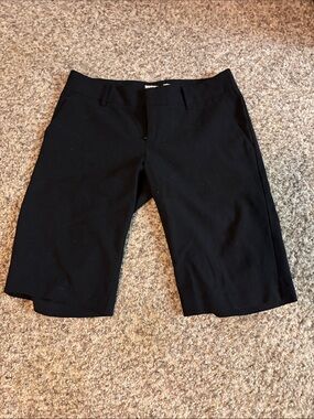 Forever 21 Black Flat-Front Dress Shorts